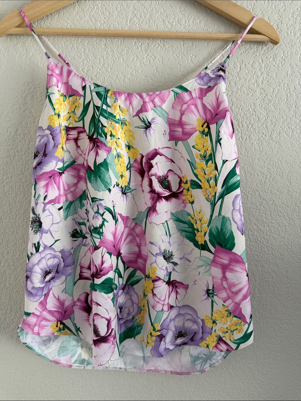 Victoria's Secret Satin Floral Cami Top — Women's Medium